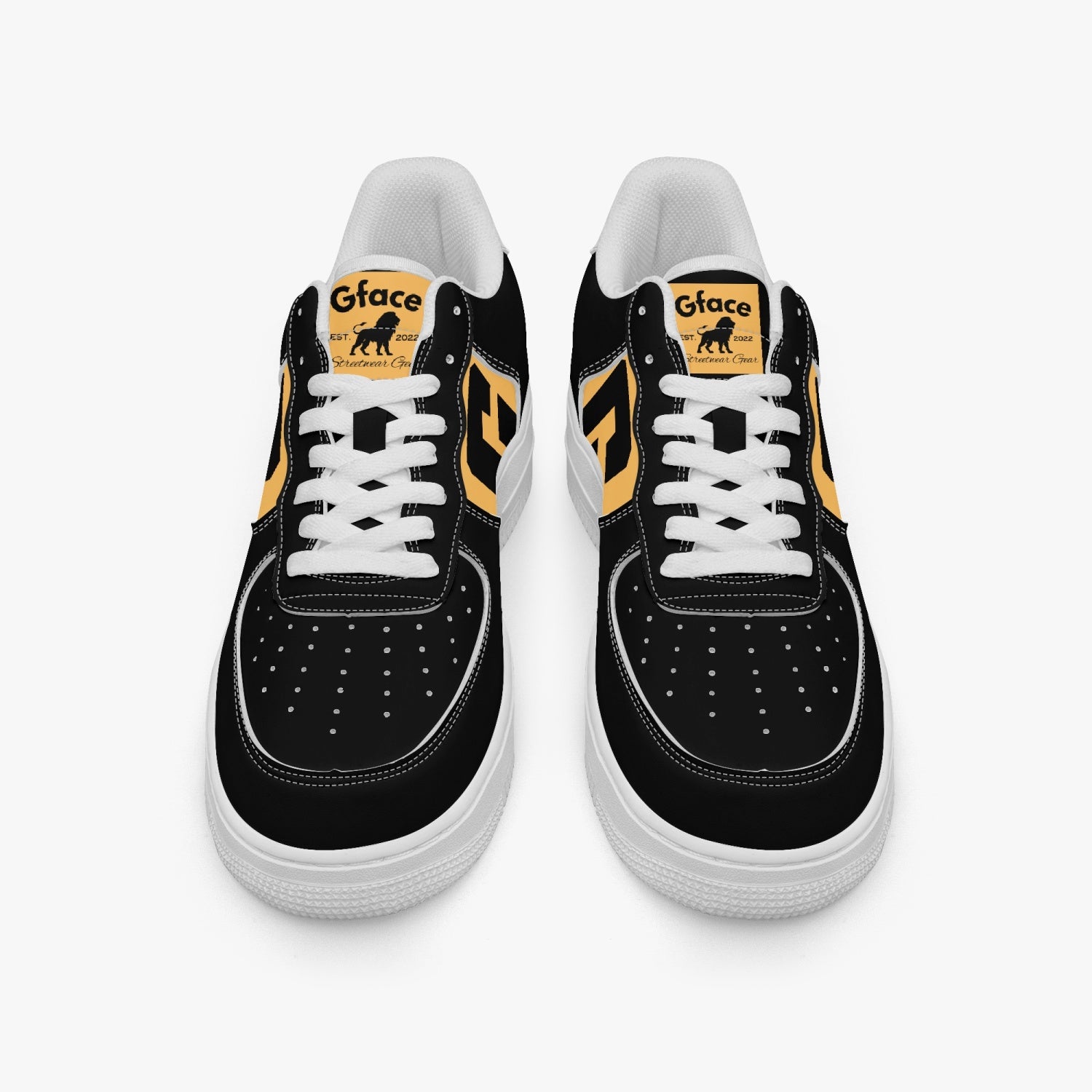 GFACE AF1 Low-Top Leather Sports Sneakers