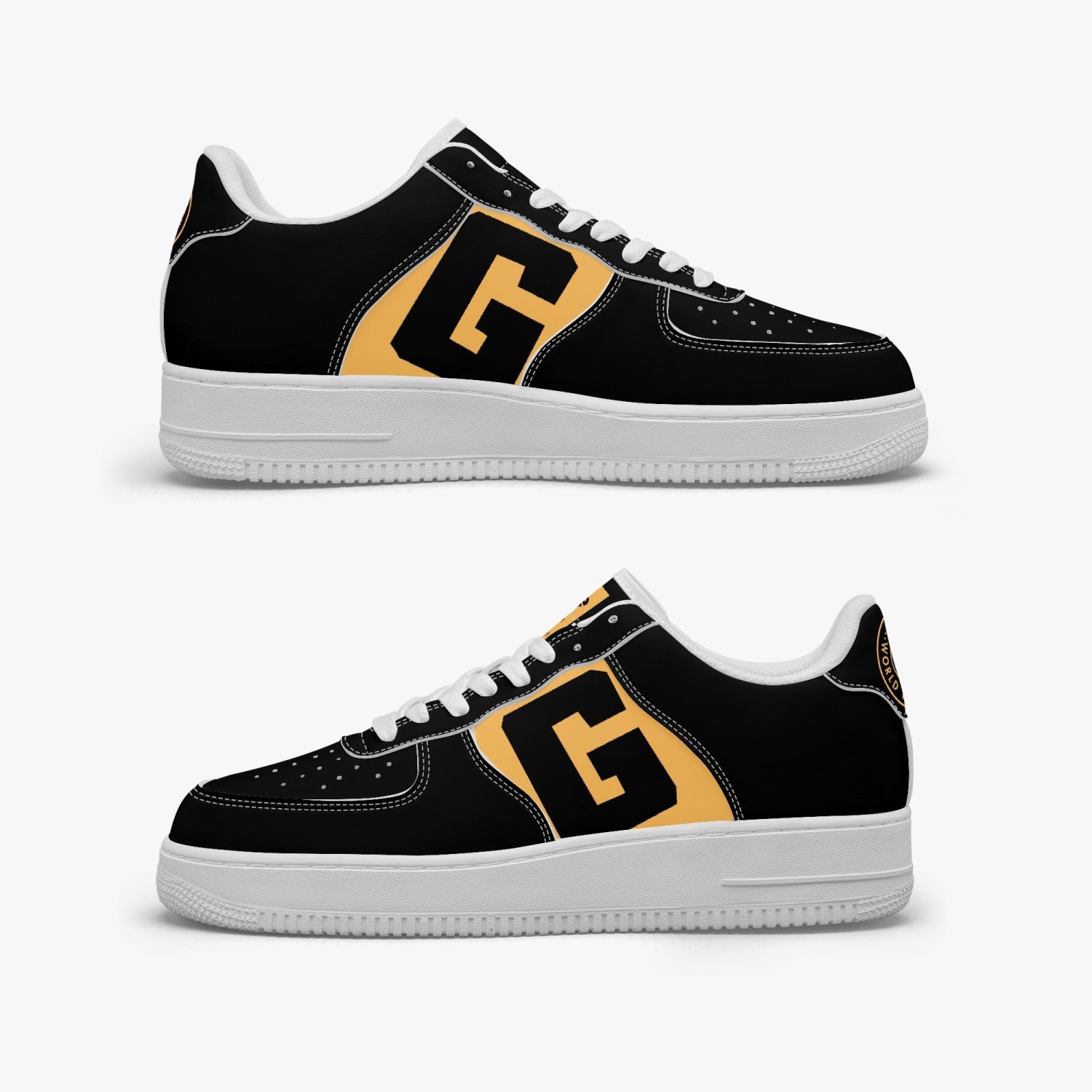 GFACE AF1 Low-Top Leather Sports Sneakers