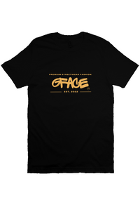 Bella Black Canvas Gold T Shirt Gface Premium Streetwear Fashion 