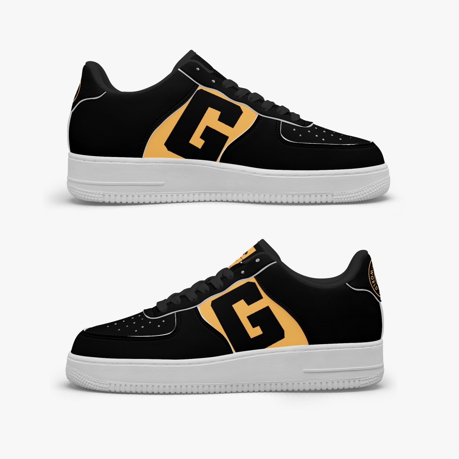 GFACE AF1 Low-Top Leather Sports Sneakers