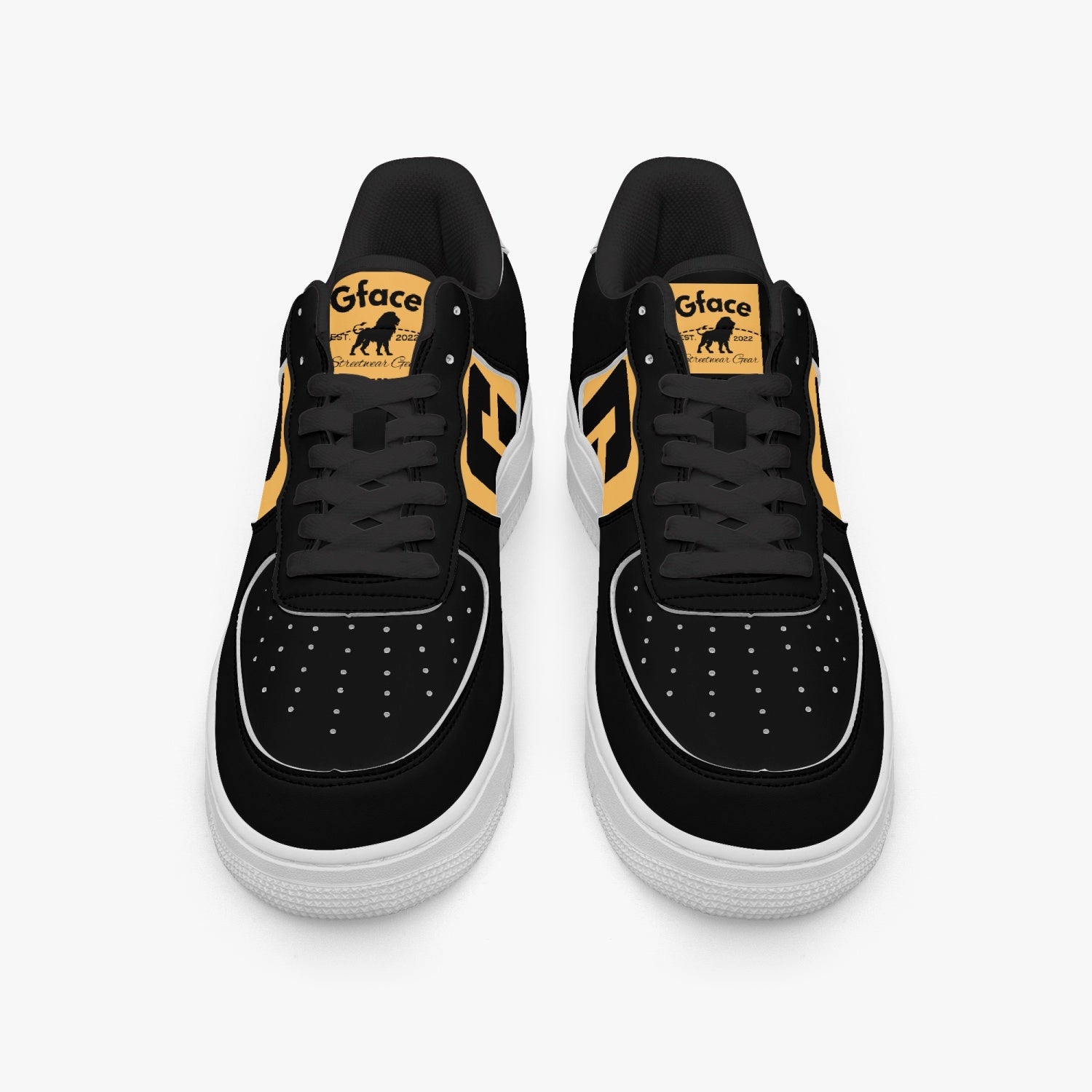 GFACE AF1 Low-Top Leather Sports Sneakers