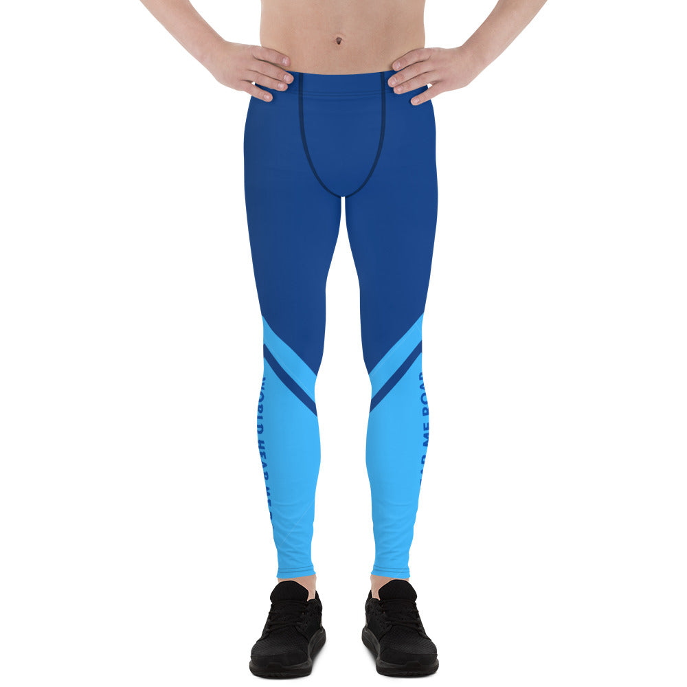 Men's Gface 2-Tone Blue Leggings