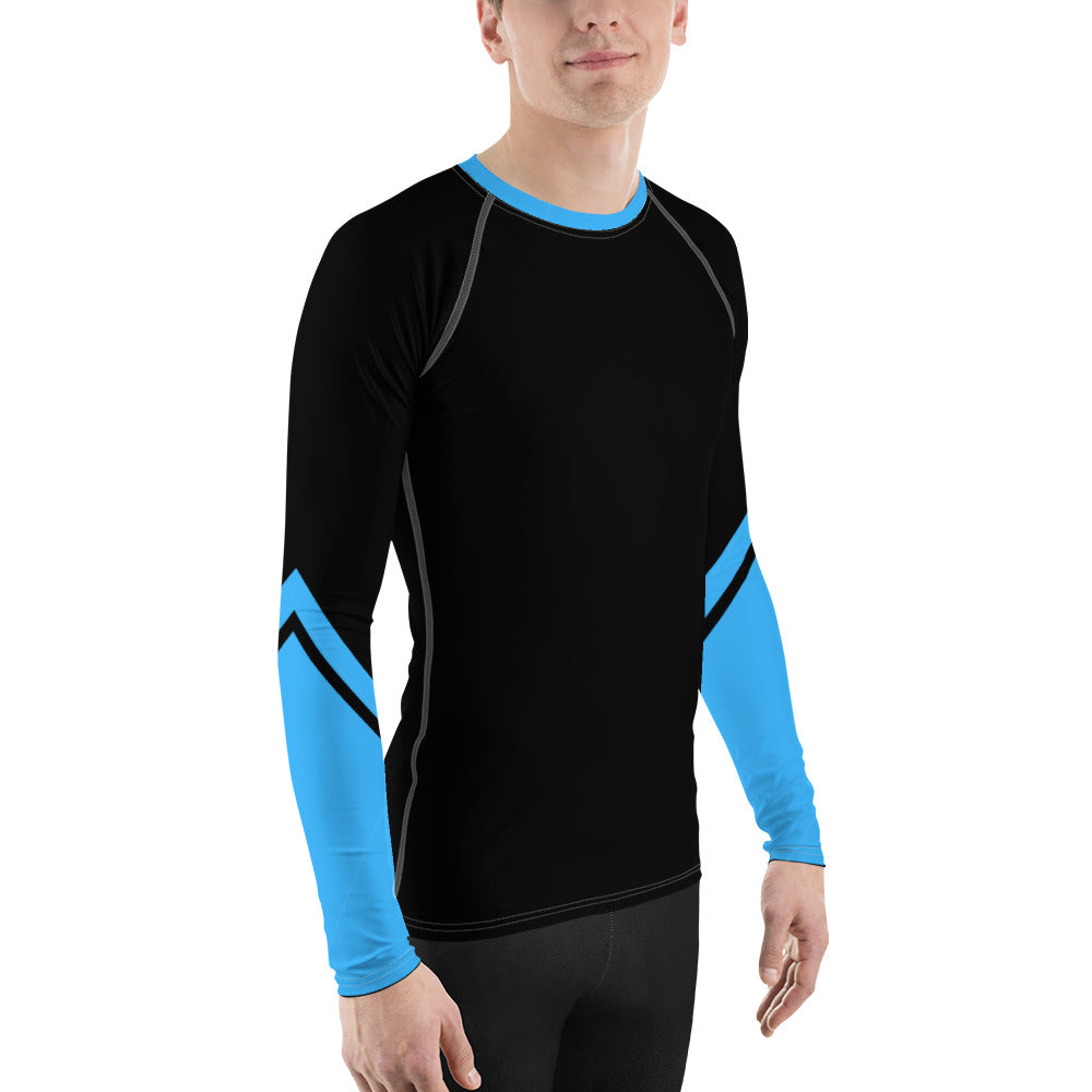 Men's Rash Guard GFACE Black/Blue World Hear Me Roar