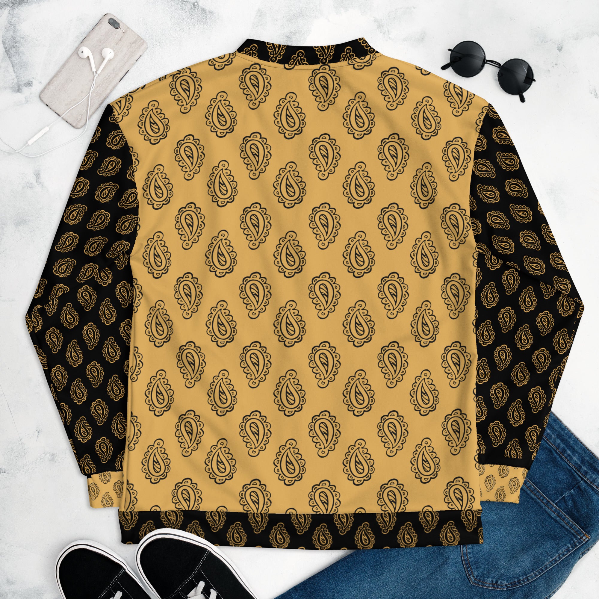 Gface Gold Bandana Unisex Unisex Bomber Jacket