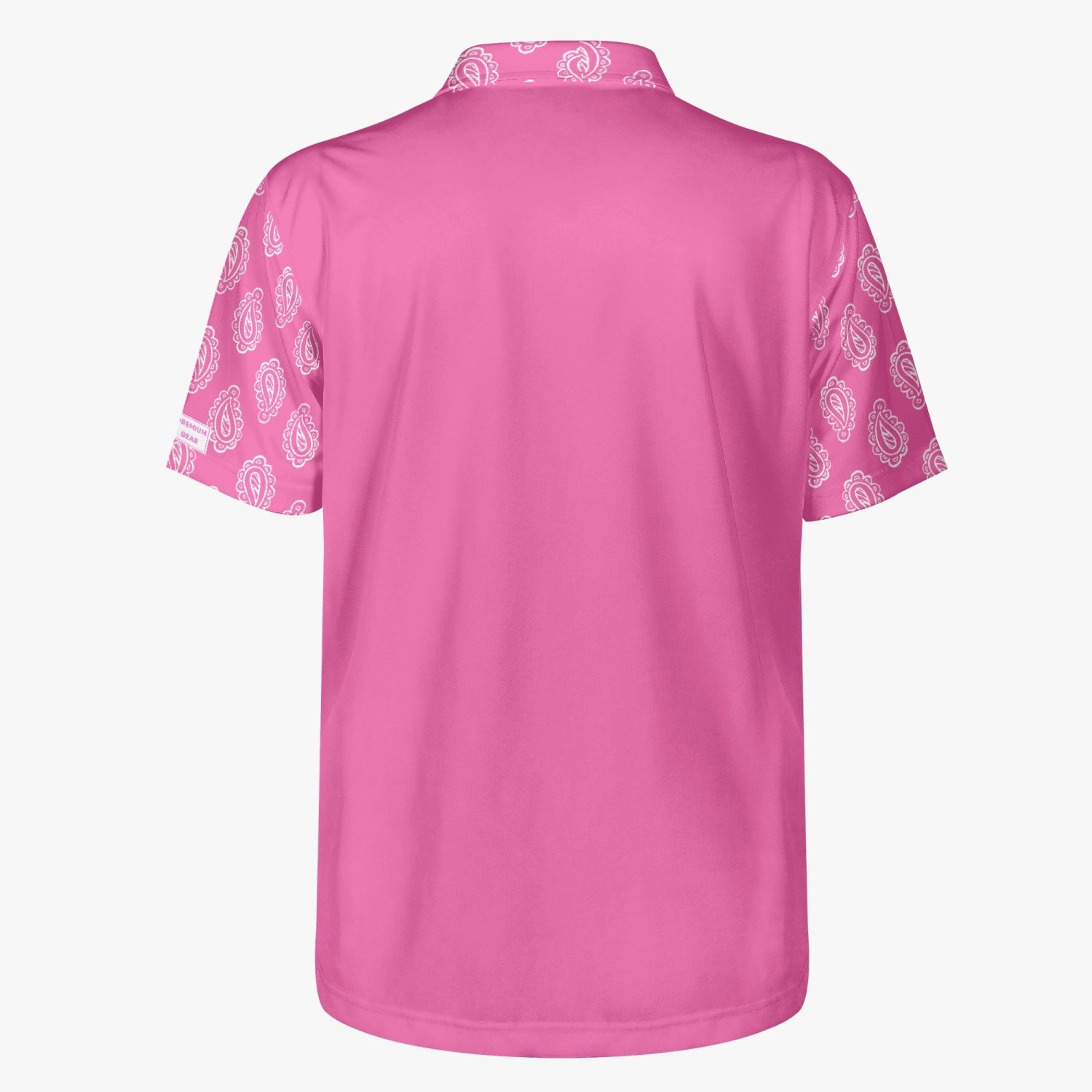Gface Men's Pink Bandana Polo Shirt