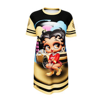 Gface Sporty T-shirt Dress Betty Boop Gface Girl & Car 