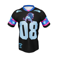 Recycled Black/Blue Unisex GFACE Sports Jersey World Hear Me Roar 