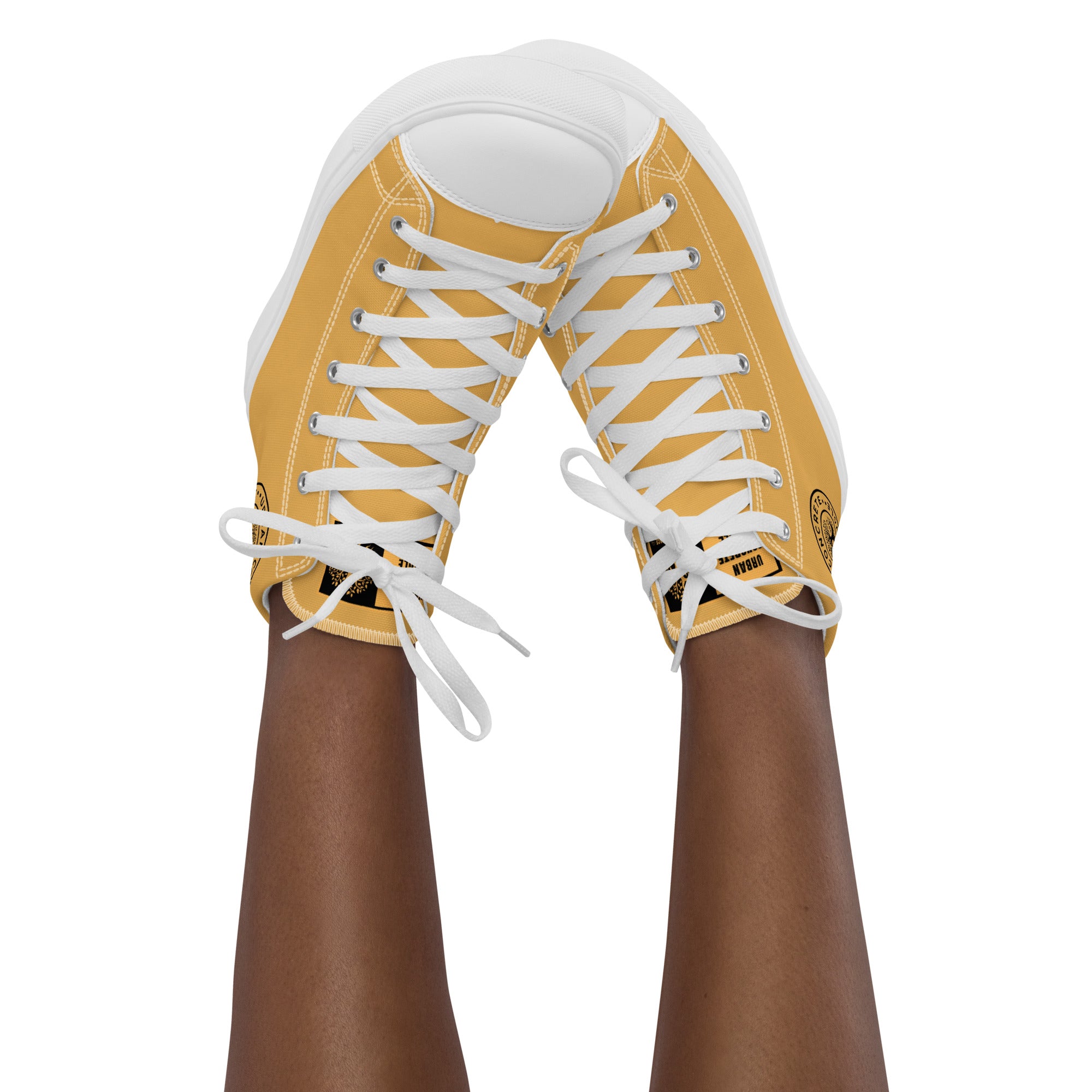 Women’s high top canvas GFACE Gold Urban Concrete Jungle Kicks
