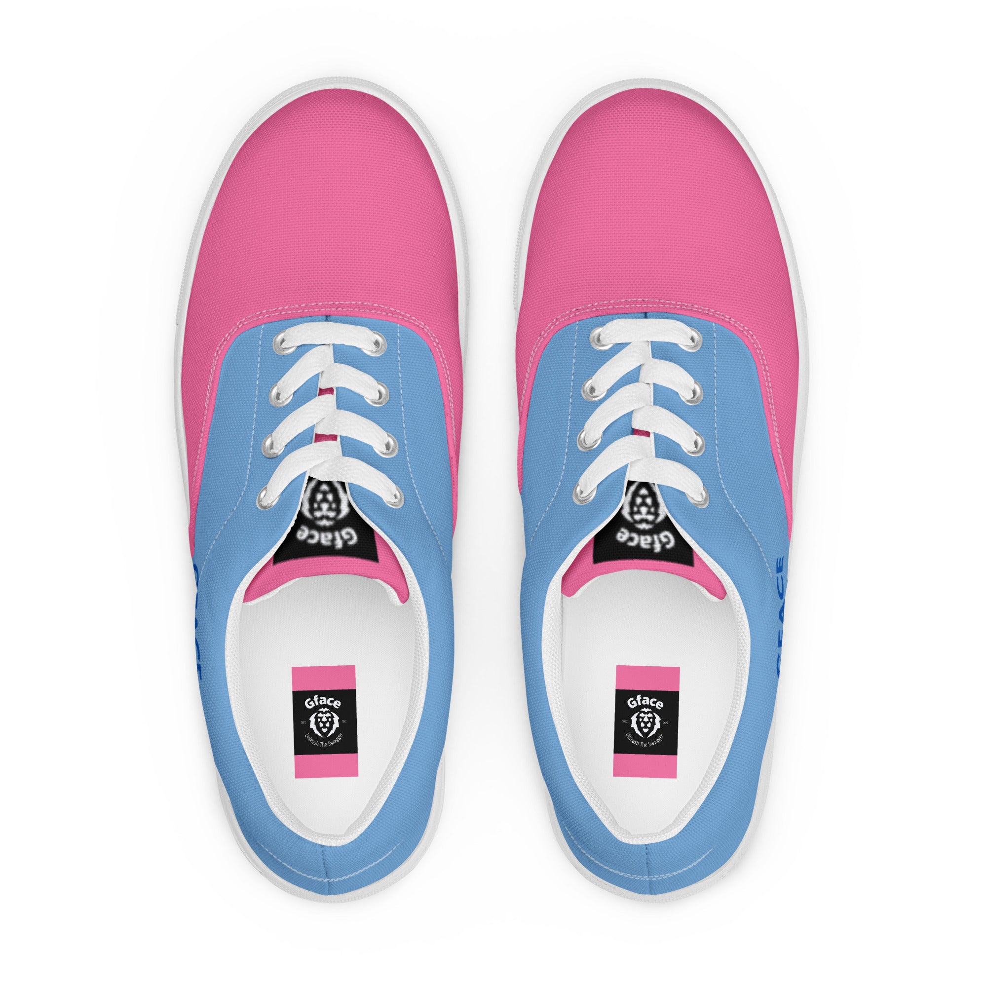 Women’s (blue/pink) canvas GFACE Kicks