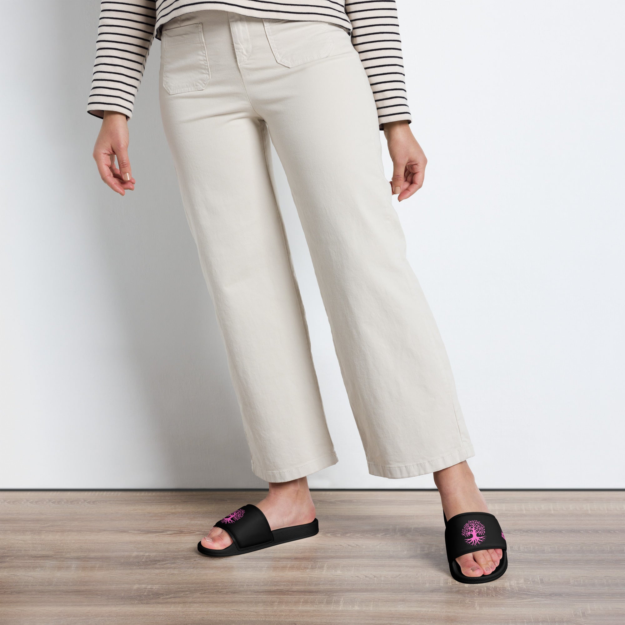 Women's slides Gface Pink Urban Concrete Jungle