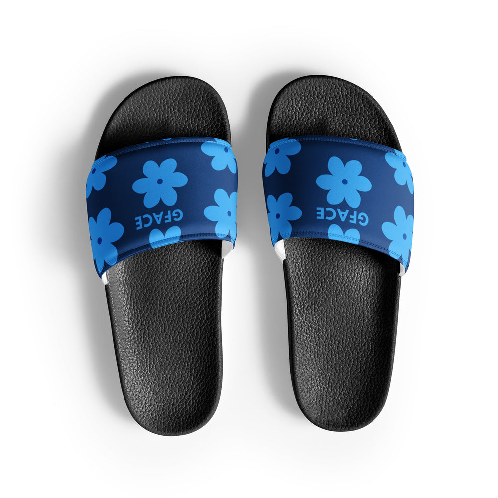 Women's Blue Flower GFACE slides