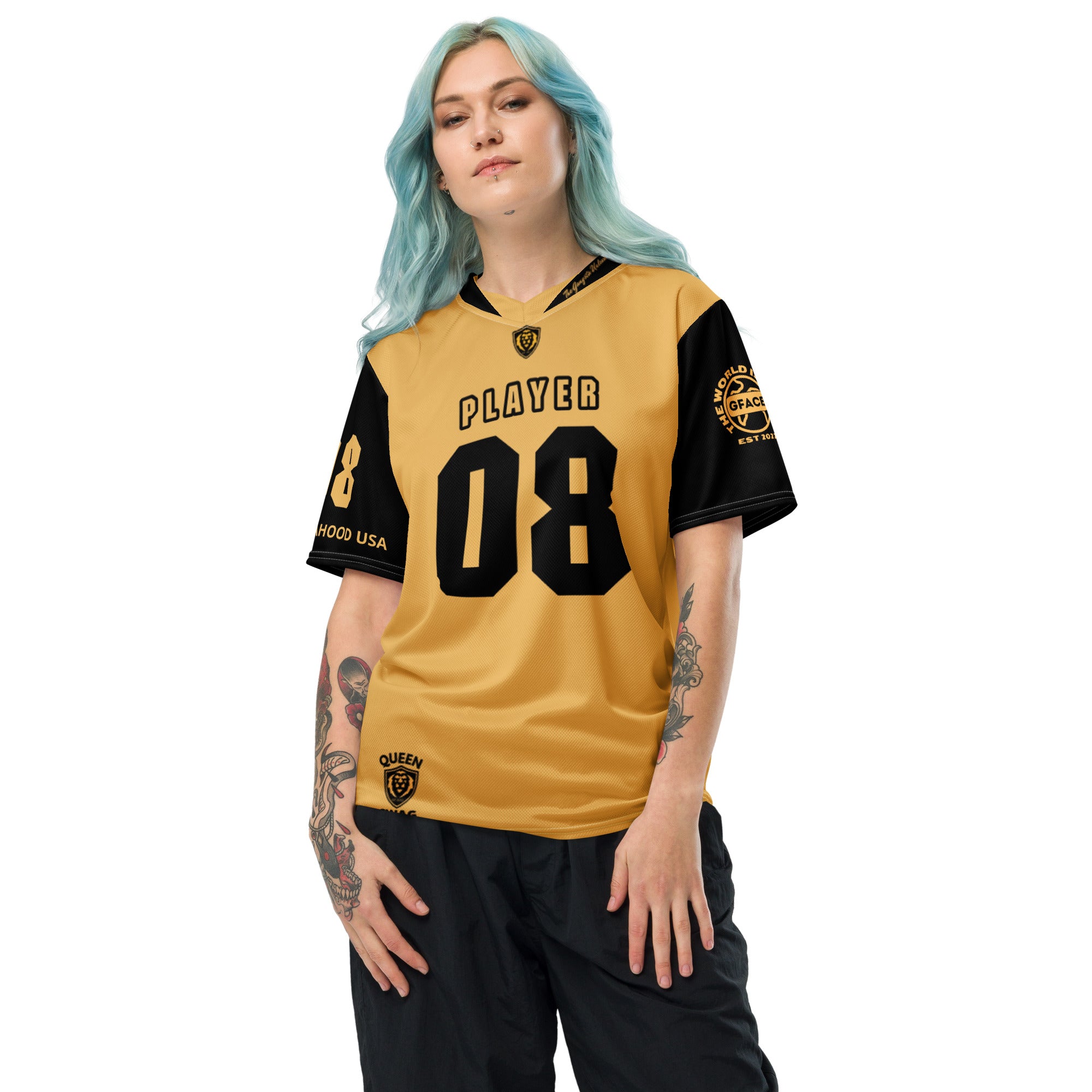 Unisex sports jersey Gangstahood Usa Player Queen Swag