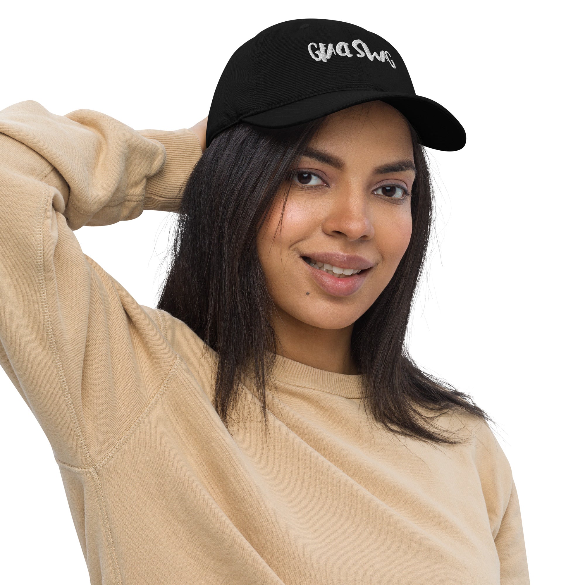 Organic black dad hat Gface Swag